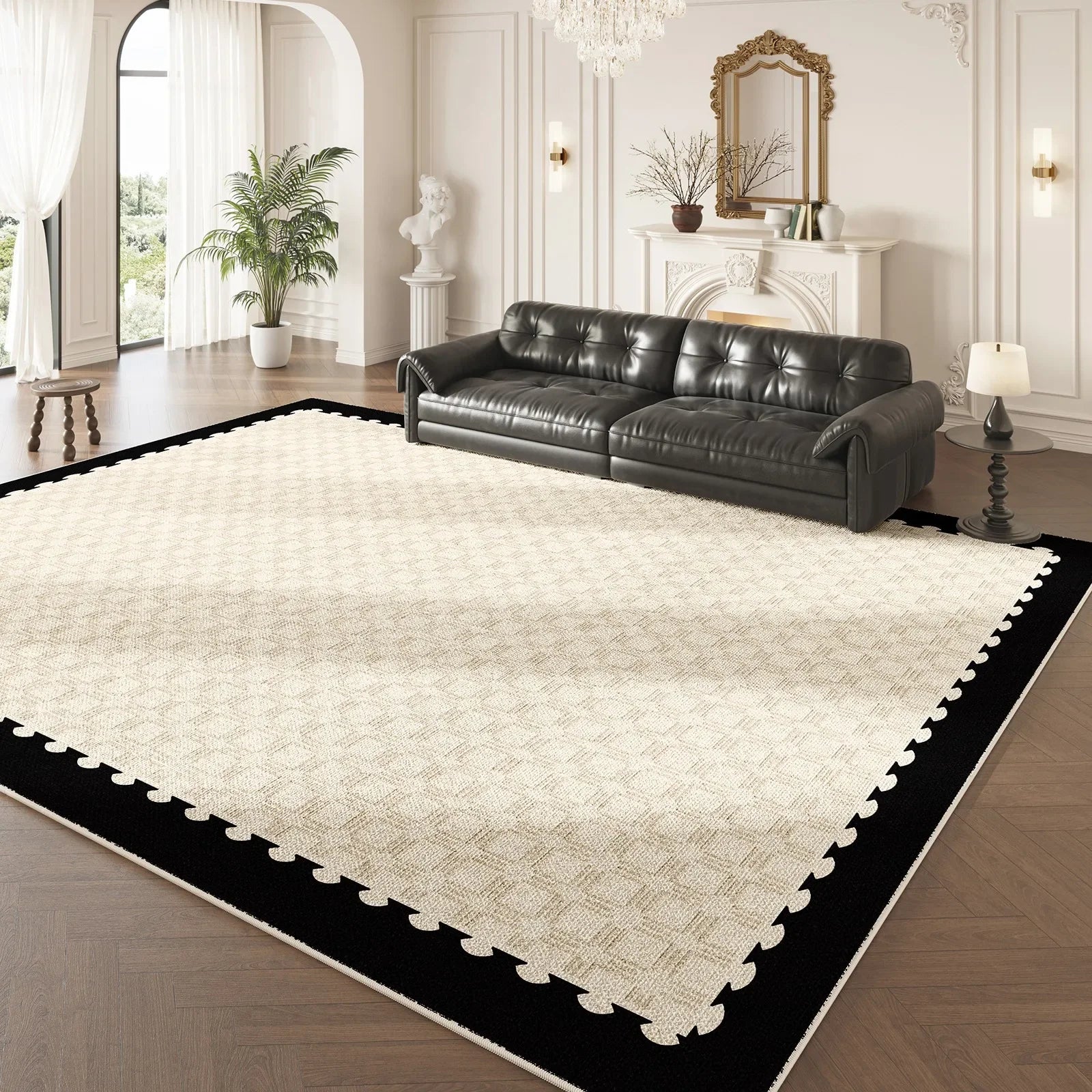 Artistic French Carpets Comfortable Easy Care Bedroom Rugs Living Room Carpet Creative Rug Alfombra