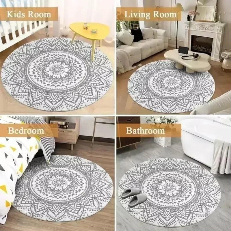 Boho Mandala Printed Carpet Kids Room Floor Mats Living Room Rugs Washable Carpet for Home Decor Mat