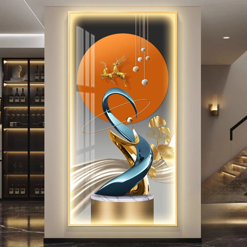 180 200 220 240 cm Modern with lights room decoration poster wall art room decor posters pictures Home wall decoration Painting