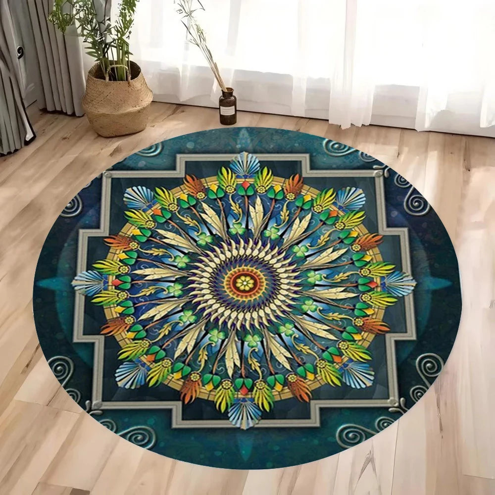 Boho Mandala Printed Carpet Kids Room Floor Mats Living Room Rugs Washable Carpet for Home Decor Mat